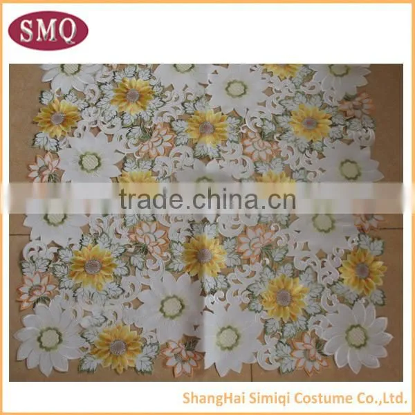 hot selling new design embroidery waterproof outdoor tablecloth