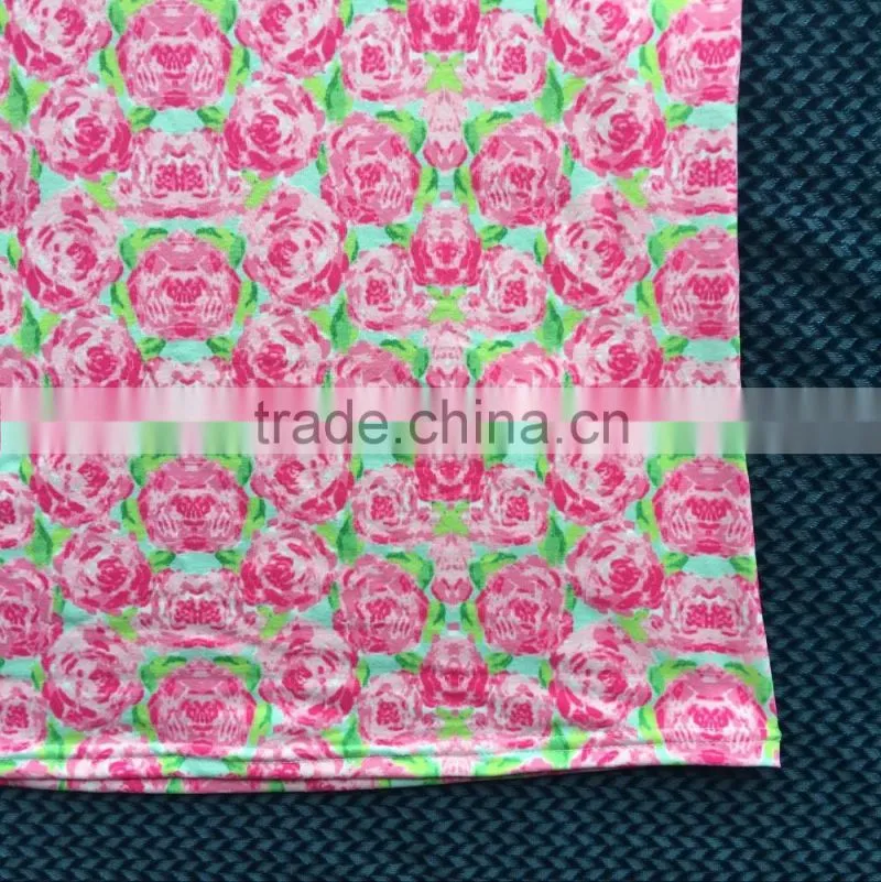 QL-448 new products rose pattern Knee-length vest dress women without dress for pictures 2016