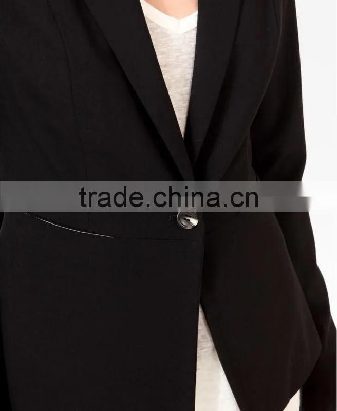 Squared Hem Blazer