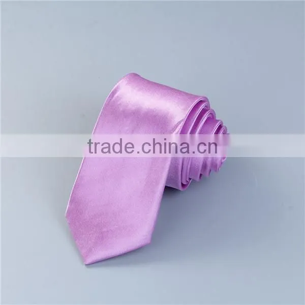 Polyester Necktie Violet Customize Printed Logo Tie