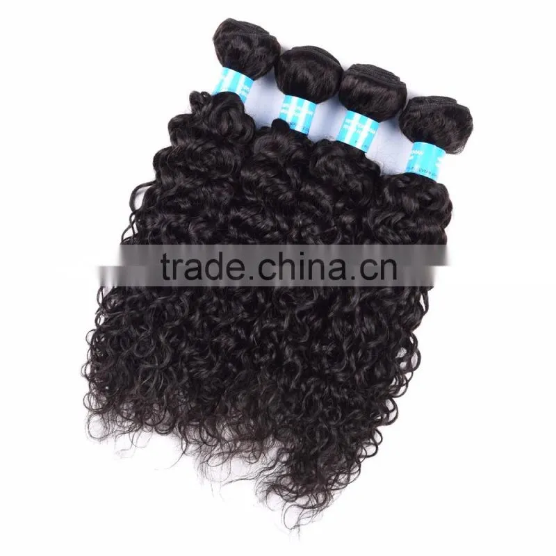 Natural And Beautiful cheap remy Water Wave virgin brazilian and Peruvian hair weave