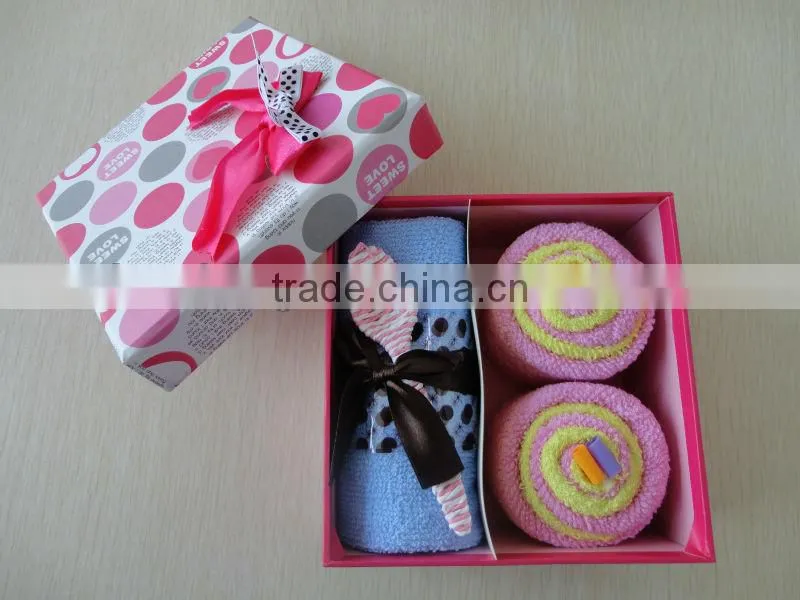 100%cotton gifts cake towel