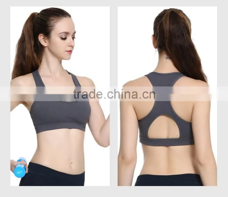 Solid Color Women Fitness Workout Sexy Yoga Bra