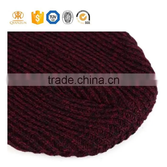 High quality custom knitted beanie with a woven label