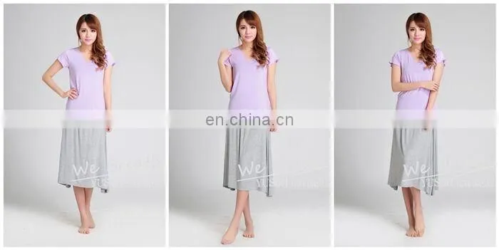 Ladies' Bamboo Knee Length Knitting Silky Soft Skirt Green Material New Tech.