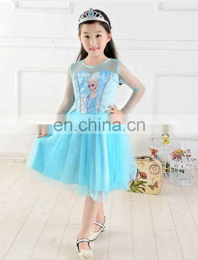 Elsa Cosplay Costume frozen elsa dress wholesale funny cainival costume frozen dress elsa FC2000