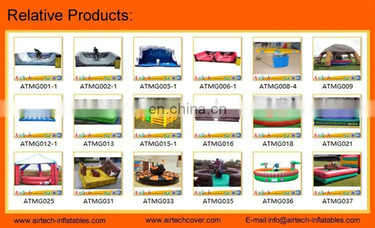 best selling popular bull ride inflatable game , mechanical game
