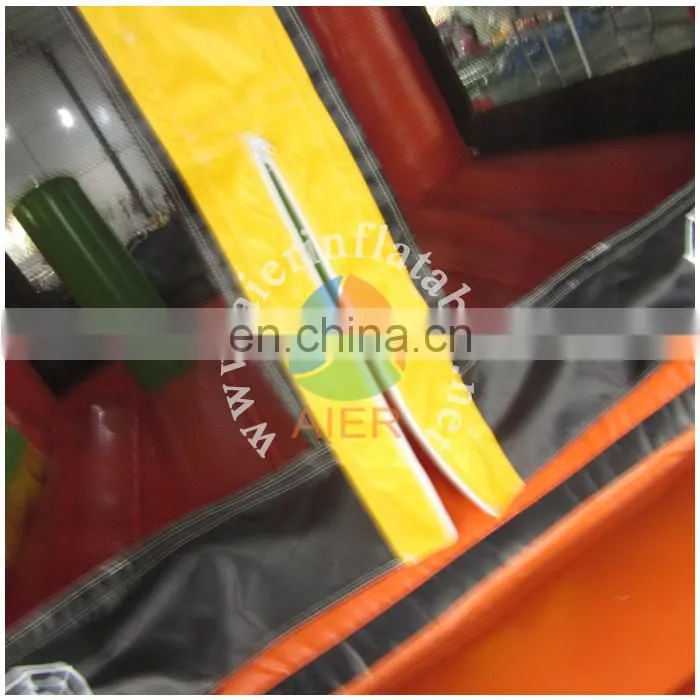 Hot sale inflatable castle house with slide / cute colourful inflatable jumping castle / smiley kids castle tent