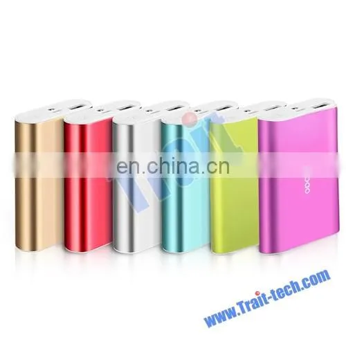 Aluminium Alloy Shell Portable Universal 6000mAh External Battery Charger Mobile Power Bank for Smart Phone