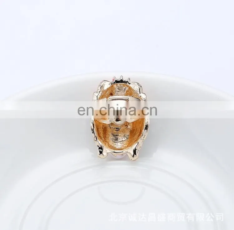 MCH-2327 2017 Fashion wholesale new design ladies Chinese style Beijing Opera Facial Masks diamante finger ring