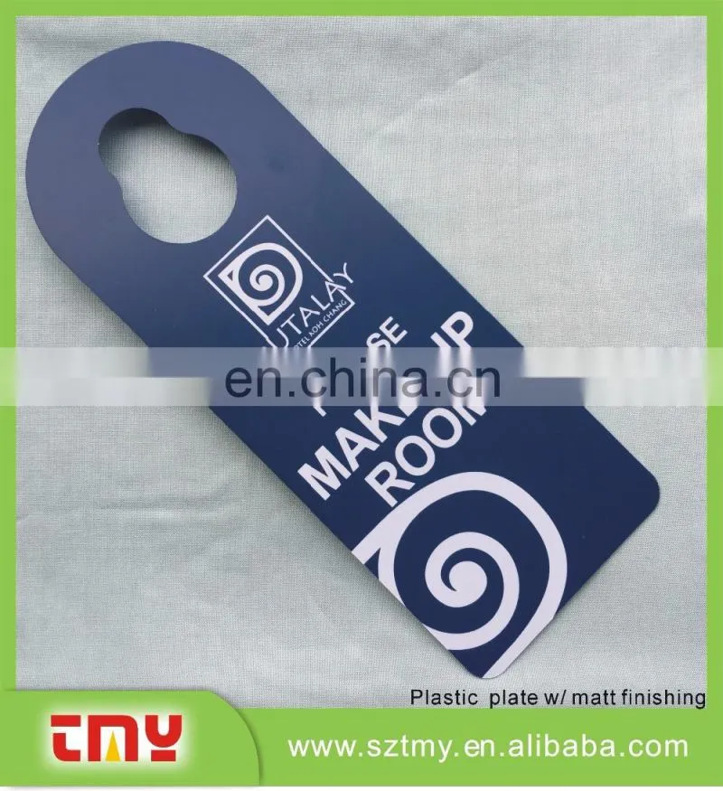 Do Not Disturb and Please Make Up Room Card, Hotel Door Hanger