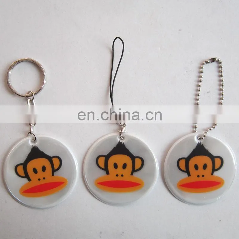 Promotion gifts custom yellow reflective hanger