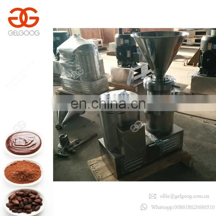 Small Scale Made In China Cocoa Paste Grinding Machine Roaster Cocoa Bean Powder Machinery