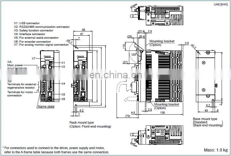 Original 400W ac servo motor drive Panasonic MBDKT2510E