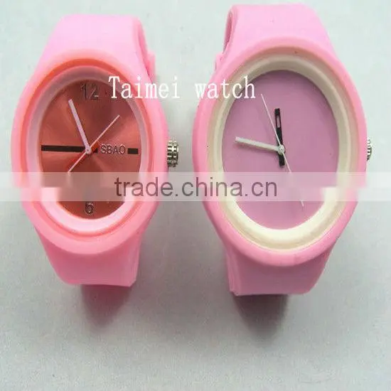 fashion silicone jelly candy wrist watch wrist jelly watch wholesale watch gears