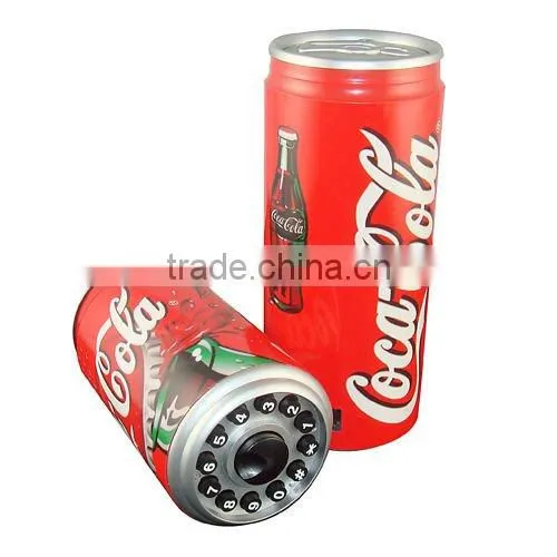 funny can shaped cartoon home telephone for gifts