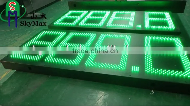 Australia price digital 888.8 16'' high-brightness outdoor led digital fuel price signs