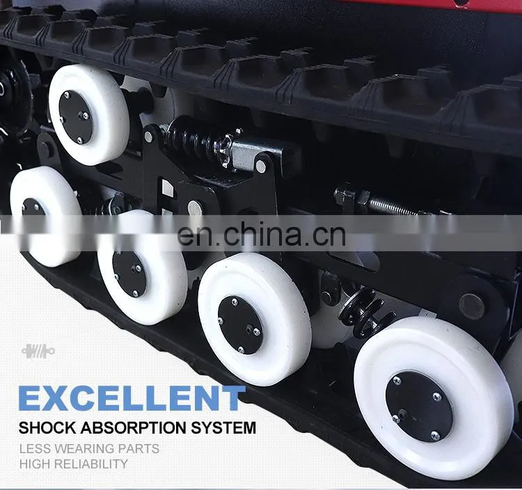 robot chassis big payload rubber track undercarriage tracked vehicle robot chassis