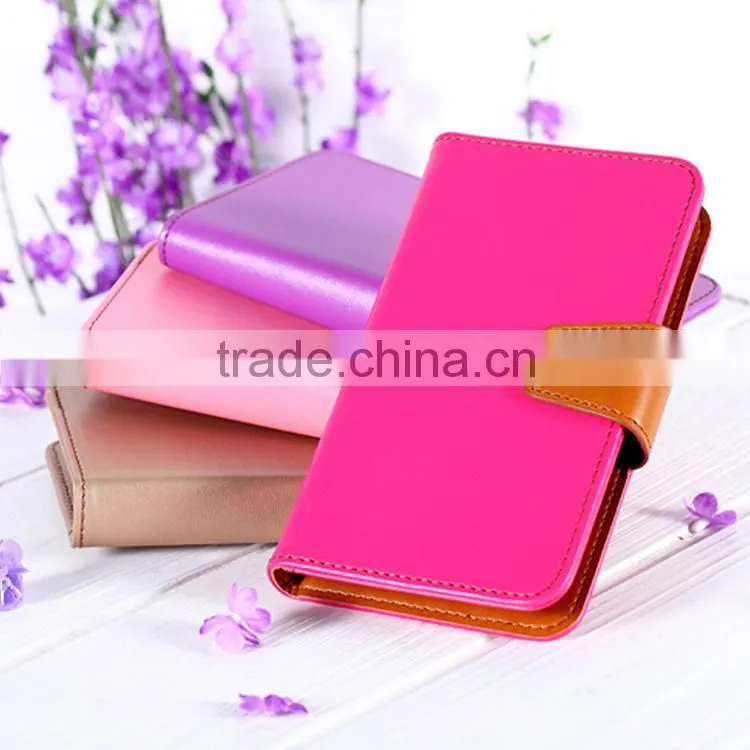 Customized wallet leather case for iphone 6