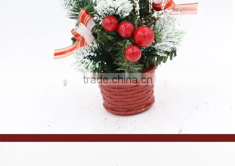 Christmas Tree &Accessories Red Mini Navidad Decoration