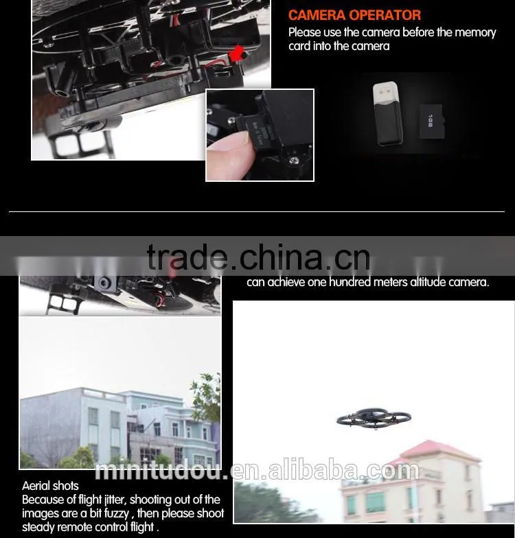 Large 61CM 2.4Ghz 4.5CH 6-AXIS RC Quadcopter with camera
