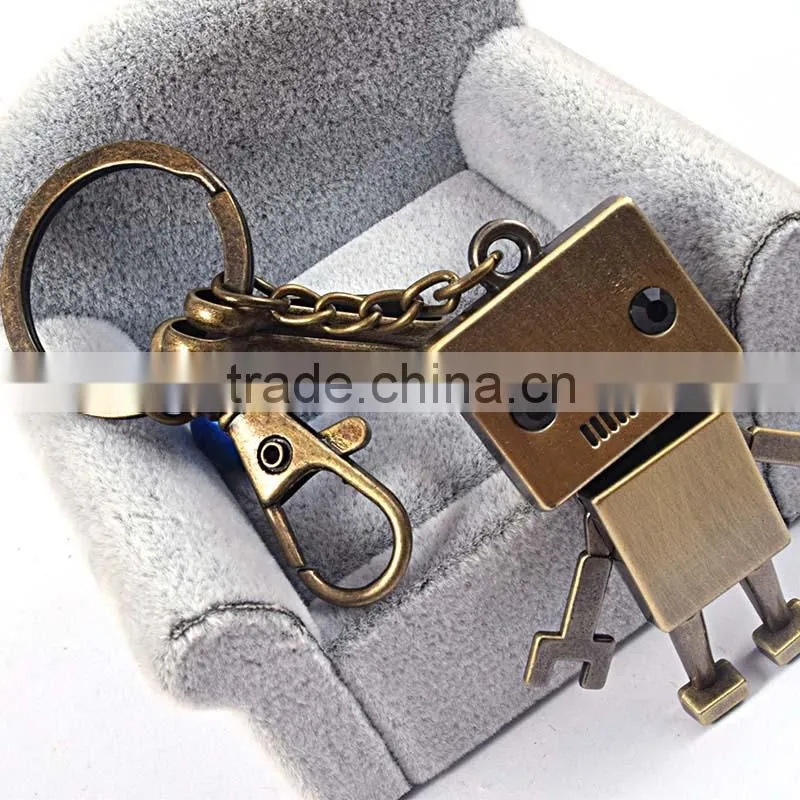 Hot sale fashion costom robot key chain custom christmas keychain