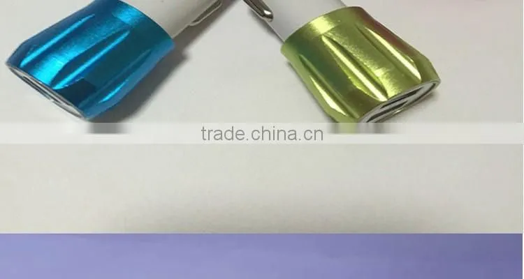 Promotional Wireless 5V 2.1A Mobile Aluminium Dual USB Car Charger for iPhone 6 | for Samsung Portable 12v Car Battery Charger