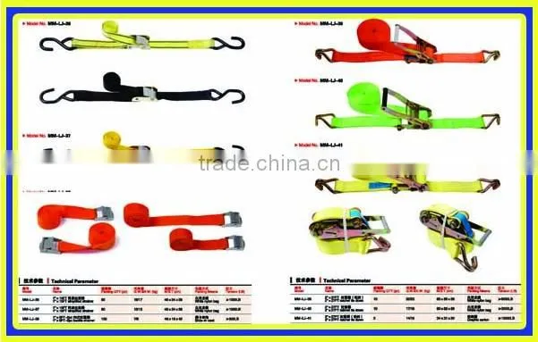 1inch 1T with CE GS certification mini ratchet strap with J hook