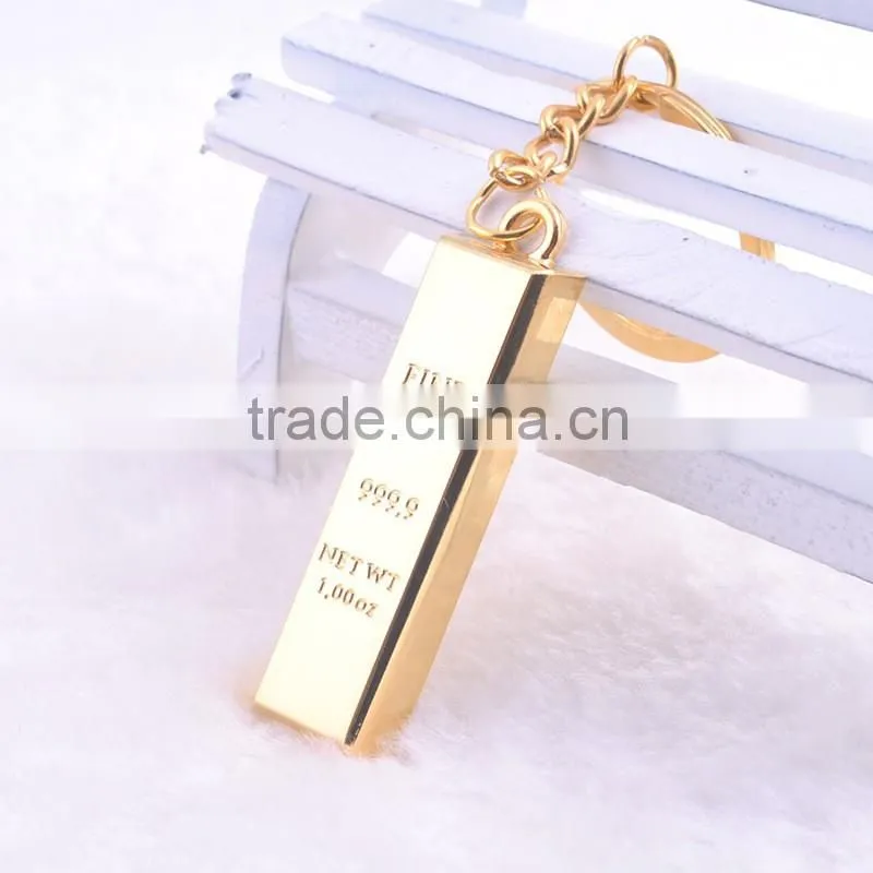 Gold key ring Keychain Millipede BRIC key buckle gold key chain