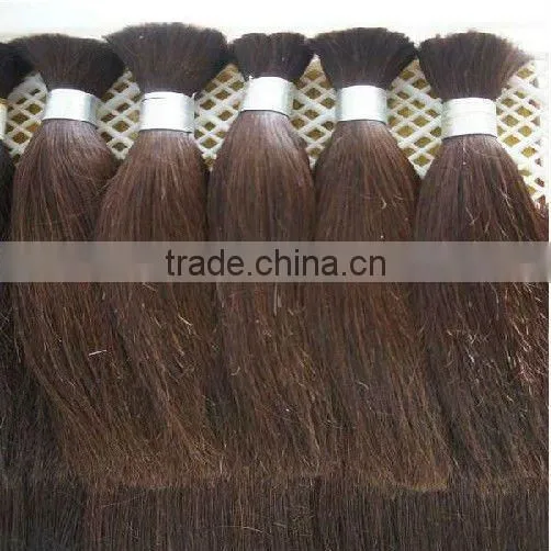 Pure Indian Human Hair Bulk/AAA Grade Pink Human Hair Bulk