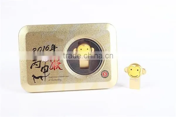 2016 promotion latest special design new aarrivel monkey shape 64gb usb flash drive