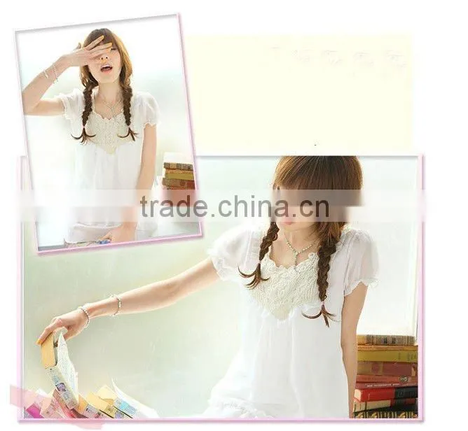 Luxury delicated small lace stocks in white color