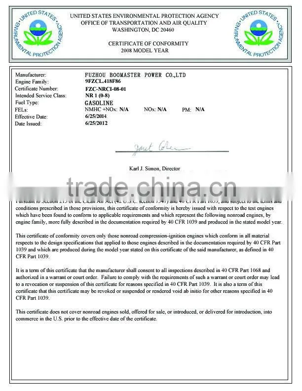 10 to 150kw Chinese Engine Diesel Generator with EPA