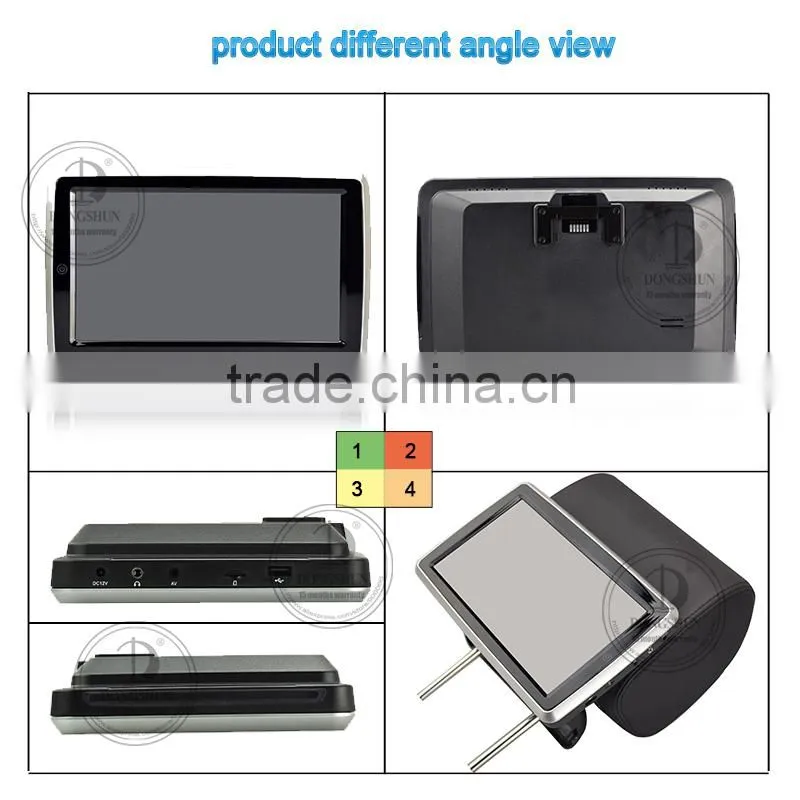 DS-X10D 10.1inch car headrest dvd player monitor with andrroid and capacitive touch screen