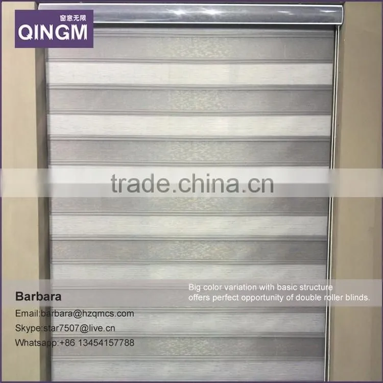 Zebra roller blind for window coverings