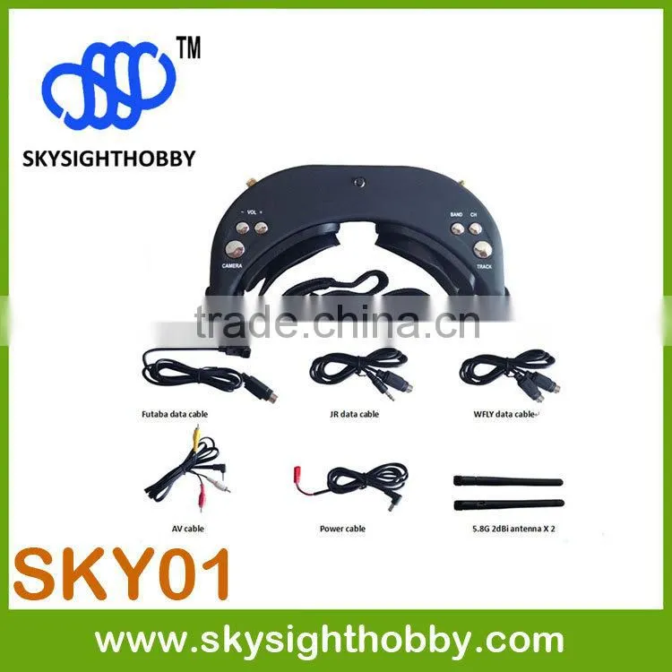 skyzone 5.8G 32CH Diversity AIO FPV video Goggles fpv camera