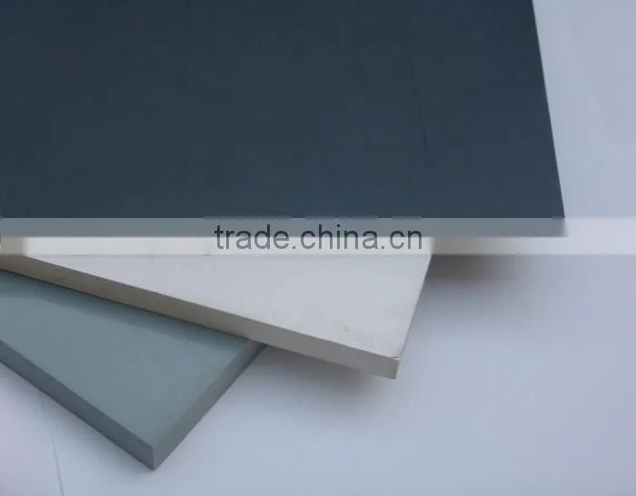 High Gloss Anti Static Dark Grey Plastic PVC Sheet Thickness for Walls