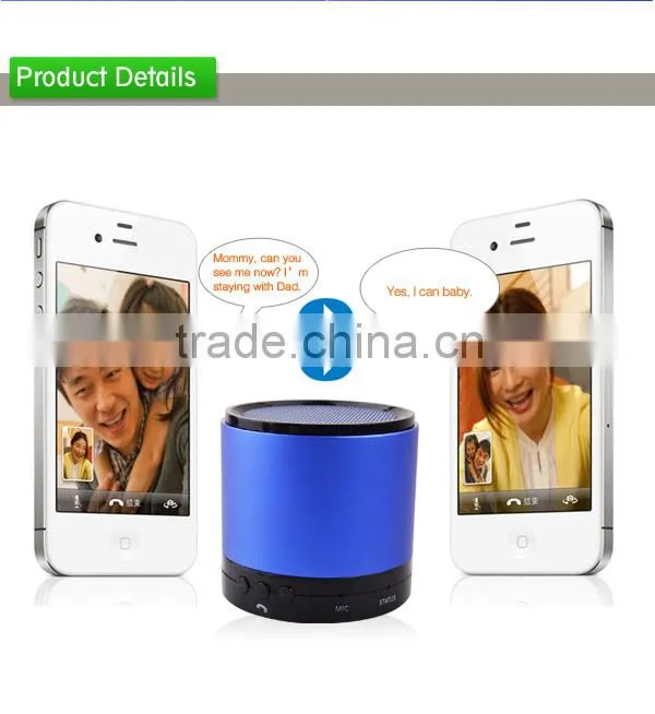 Portable with hands-free mini micro usb wireless bluetooth speaker for smart phone