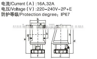 WLN1132/WLN1232 european standard power plug