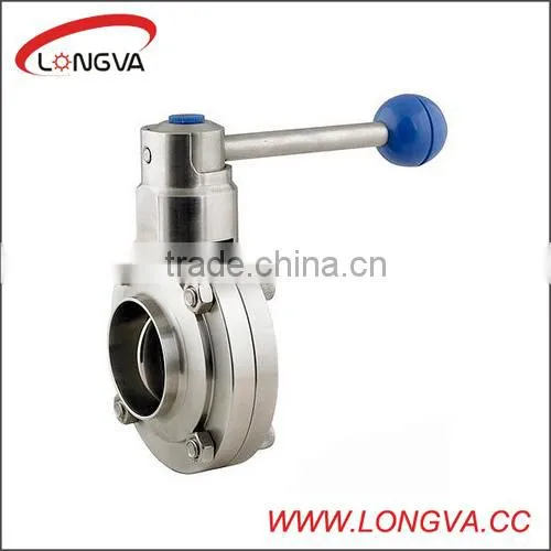 Stainles steel 6 inch butterfly valve