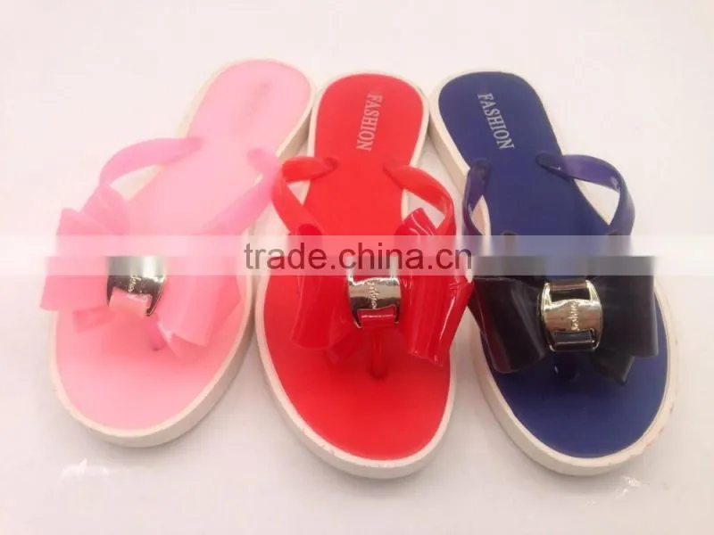 2016 New Sample Latest Fashion Lady Flip Flops PCU Slipper
