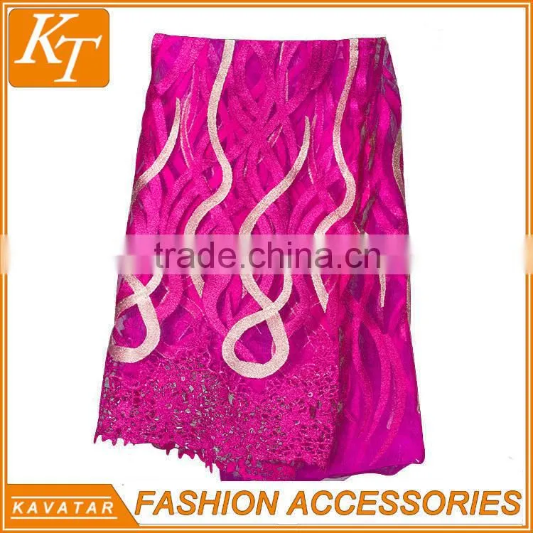 Kavatar Brand Hot fashion nigerian guipure lace fabric