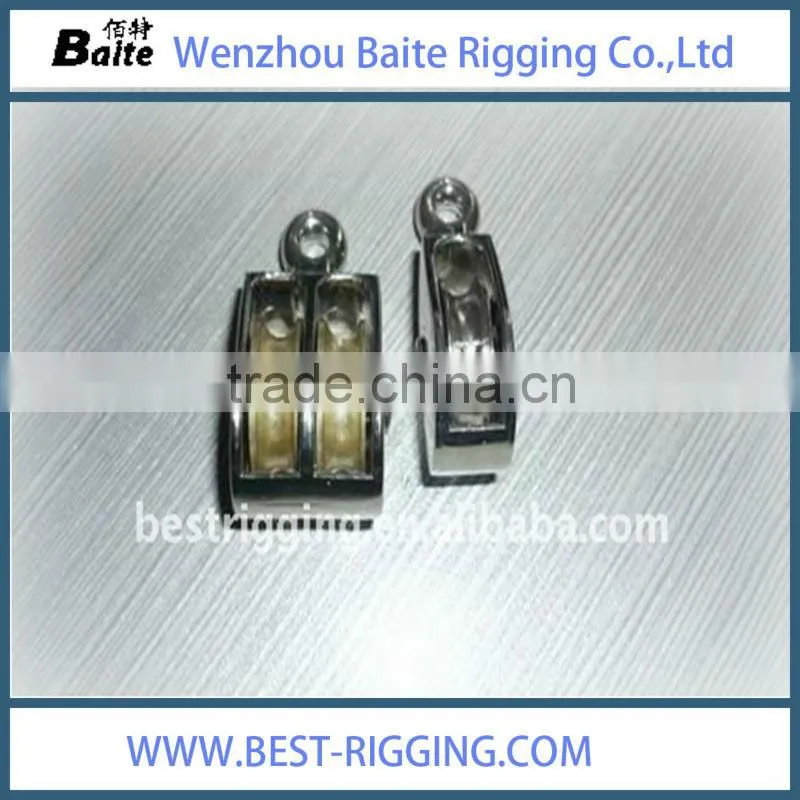 China Professional Manufacturer Small Metal Zinc Alloy Nickel Plate Belt Pulley With Single Rigid Wheel