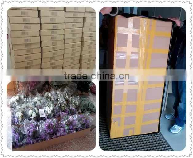 Floral supplies real touch room decoration PU handmade orchid flower arrangement