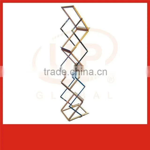 Silver color metal brochure holder