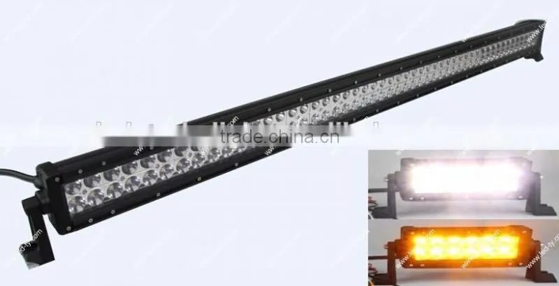 300W 52" Amber and White LED Work Light Bar Offroad LED Spot Light Bar LED Driving Light Bars