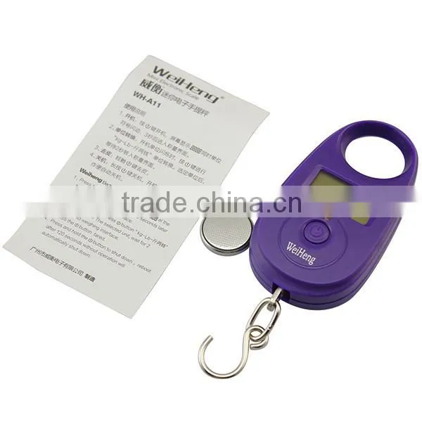 25kg/5g Blue Backlit Shopping Travel Pocket Digital Electronic Scale