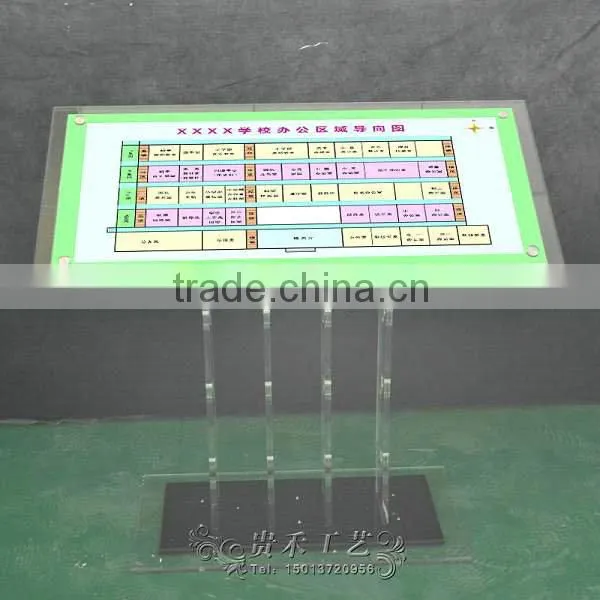digital signage stand, adjustable height acrylic display stand