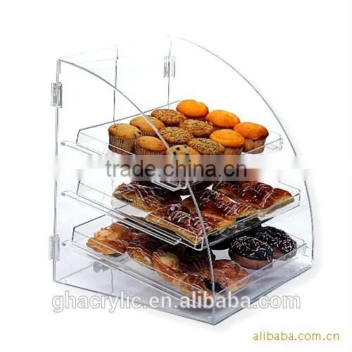 Professional design acrylic display rack/food display rack