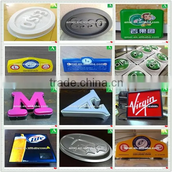 Custom shape PMMA vacuum froming round plastic light box
